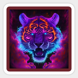 Tiger - Cosmic Clouds Series Sticker